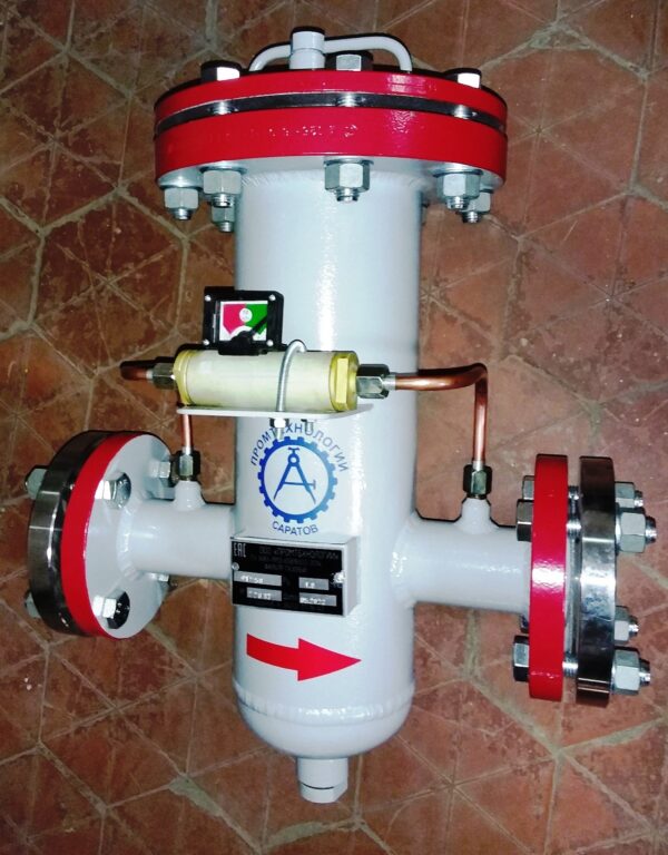 Фильтр газовый ФГ-50-16 из ст.12Х18Н10Т фильтрация 25мкм с ИПД-16-10
