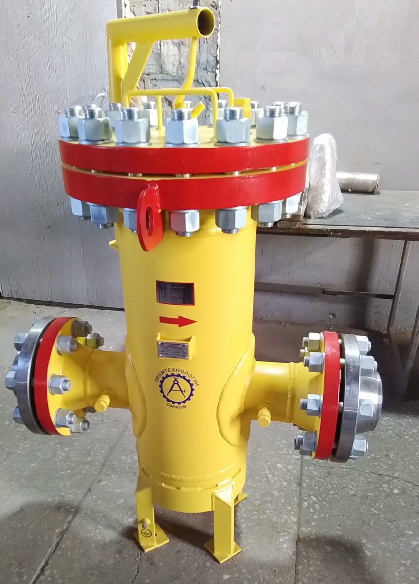 Фильтр газовый Ду150 Ру6,3 МПа, модель ФГ-150-63-0,08-2-УХЛ1